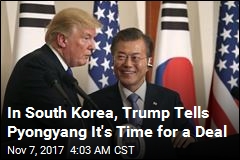 In South Korea, Trump Tells Pyongyang It&#39;s Time for a Deal