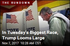 In Tuesday&#39;s Biggest Race, Trump Looms Large