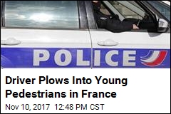 Driver Purposely Rams Group of Students in France