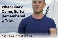 Rookie Surfer Borrows Pro Trick, Fends Off Shark
