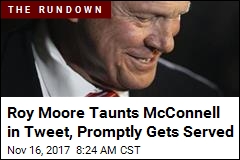 Moore Taunts McConnell in Tweet, Promptly Gets Served