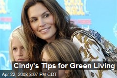 Cindy's Tips for Green Living