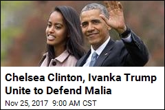 Chelsea Clinton, Ivanka Trump Unite to Defend Malia
