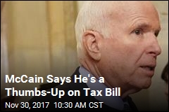 In Win for Trump, McCain to Vote Yes on Tax Bill