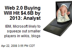 Web 2.0 Buying Will Hit $4.6B by 2013: Analyst
