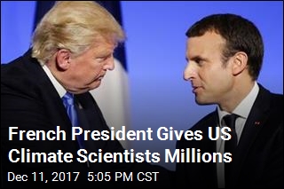 French President Gives US Climate Scientists Millions