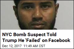 NYC Bomb Suspect Updated Facebook With Trump Taunt