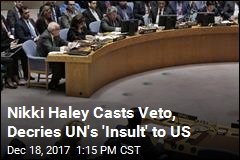 US Vetoes UN Resolution on Jerusalem, Calls It an &#39;Insult&#39;