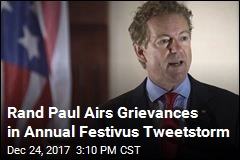 Rand Paul Airs Grievances in Annual Festivus Tweetstorm