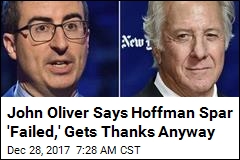 John Oliver Says Hoffman Spar &#39;Failed,&#39; Gets Thanks Anyway