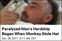 Paralyzed Man&#39;s Hardship Began When Monkey Stole Hat