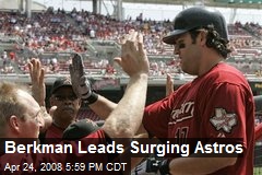 Berkman Leads Surging Astros