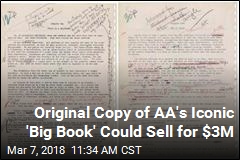 Original Copy of AA&#39;s Iconic &#39;Big Book&#39; Going Up for Auction