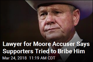 Lawyer for Moore Accuser Says Supporters Tried to Bribe Him