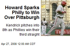 Howard Sparks Philly to Win Over Pittsburgh