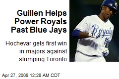 Guillen Helps Power Royals Past Blue Jays