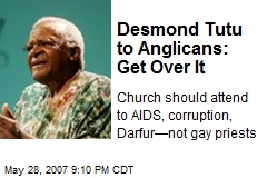 Desmond Tutu to Anglicans: Get Over It