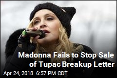 Madonna Fails to Stop Sale of Tupac Breakup Letter