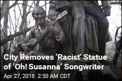 City Removes &#39;Racist&#39; Statue of &#39;Oh! Susanna&#39; Songwriter