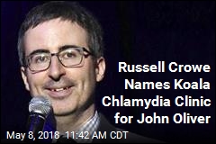 Russell Crowe Names Koala Chlamydia Clinic for John Oliver