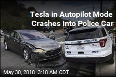 Tesla on Autopilot Slams Into Police Car