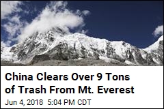 China Clears Over 9 Tons of Trash From Mt. Everest