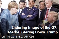 Enduring Image of the G7: Merkel Staring Down Trump