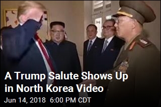 A Trump Salute Shows Up in North Korea Video