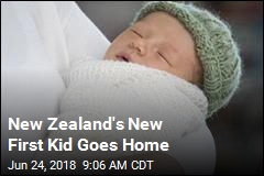 New Zealand&#39;s New First Kid Goes Home