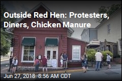Red Hen Protester Arrested Over Chicken Manure Stunt