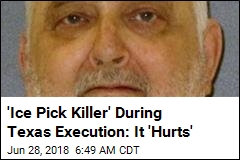 &#39;Ice Pick Killer&#39; During Texas Execution: It &#39;Hurts&#39;
