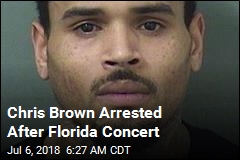 Chris Brown Walks Off Stage and Into Deputies&#39; Hands