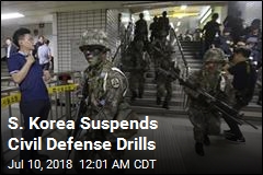 S. Korea Suspends Civil Defense Drills