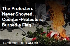 American Flag Is Burned Outside Maxine Waters&#39; Office