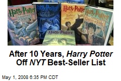 After 10 Years, Harry Potter Off NYT Best-Seller List