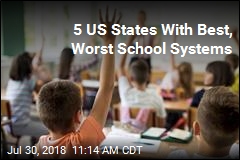 5 US States With Best, Worst School Systems
