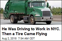 He Was Driving to Work in NYC. Then a Tire Came Flying