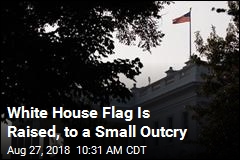 Position of White House Flag Attracts Notice