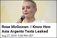 Rose McGowan: Asia Argento Leak Was From My Friend