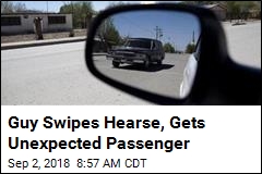 Guy Swipes Hearse, Gets Unexpected Passenger