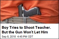 12-Year-Old Tries to Shoot Teacher, But the Safety Is On