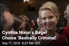 Cynthia Nixon Has to Defend Her ... Bagel Choice