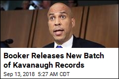 Booker Releases New Batch of Kavanaugh Records