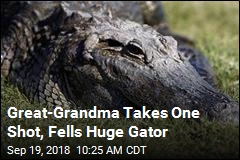 Great-Grandma Takes Down 12-Foot Gator