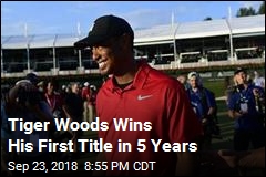 Tiger Woods Wins His First Title In Five Years