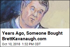 BrettKavanaugh.com, Bought Years Ago, Finds a Purpose