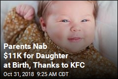 Big Gift for Baby Named After Colonel Sanders