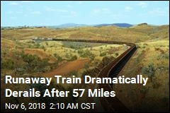 Dramatic Derailment Stops Runaway Train