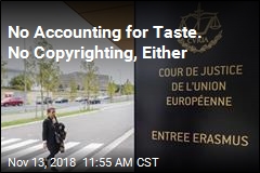 EU Court: No, You Can&#39;t Copyright Taste