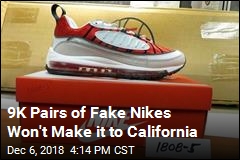 9K Pairs of Fake Nikes Won&#39;t Make it to California